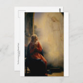 Die Ankündigung an die gesegnete Jungfrau, Carl Bl Postkarte (Vorne/Hinten)