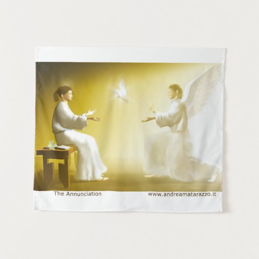 Die Ankündigung an Mary Wandteppich (Vorderseite (Horizontal))