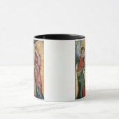 Die Ankündigung, c.1330 (Öl auf Platte) Tasse (Zentrum)