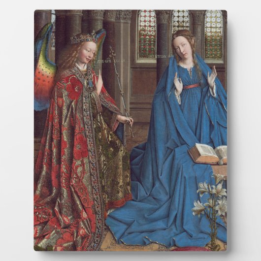 Die Ankündigung, c. 1434-36 (Öl auf Leinwand) Fotoplatte (Vorderseite)