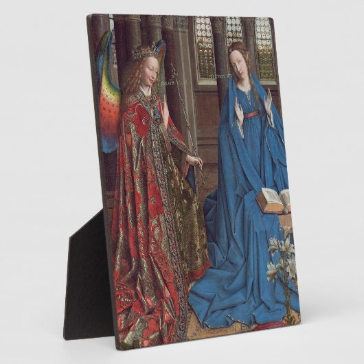 Die Ankündigung, c. 1434-36 (Öl auf Leinwand) Fotoplatte (Seite)