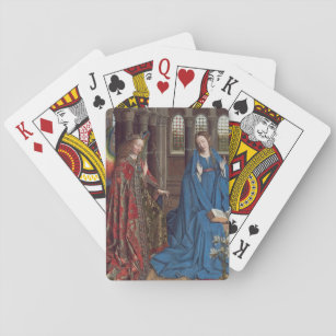 Die Ankündigung, C. 1434 - 6 (Öl auf Leinwand) Spielkarten