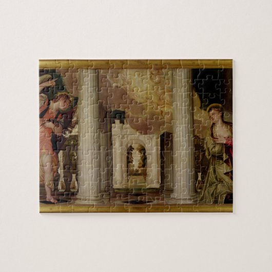 Die Ankündigung, c.1551-53 (Öl auf Leinwand) Puzzle (Horizontal)