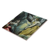 Die Ankündigung, c.1575 (Öl auf Leinwand) Fliese (Seite)