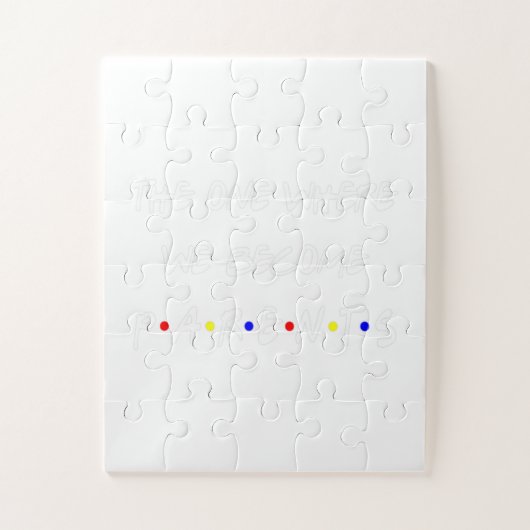 Die Ankündigung, dass wir Eltern werden Puzzle (Vertikal)