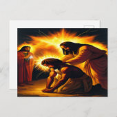 Die Ankündigung der Christlichen Kunst Postkarte (Vorne/Hinten)