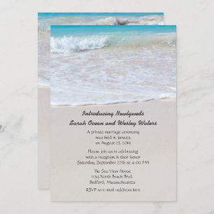 Die Ankündigung der Hochzeit von Sand