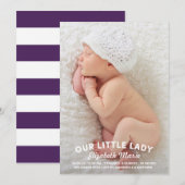 Die Ankündigung der kleinen Dame (Vorne/Hinten)