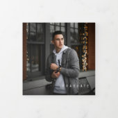 Die Ankündigung der Lässigen Absolventen-Tri-Fold- (Cover)