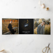 Die Ankündigung der Lässigen Absolventen-Tri-Fold- (Innenseite)