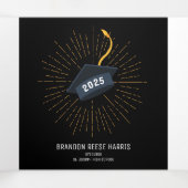 Die Ankündigung der Lässigen Absolventen-Tri-Fold- (Innenseite Mitte)