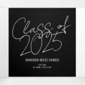 Die Ankündigung der Lässigen Absolventen-Tri-Fold- (Innenseite Mitte)