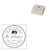 Die Ankündigung der neuen Hausantrittsrede Gummistempel (Stempel)