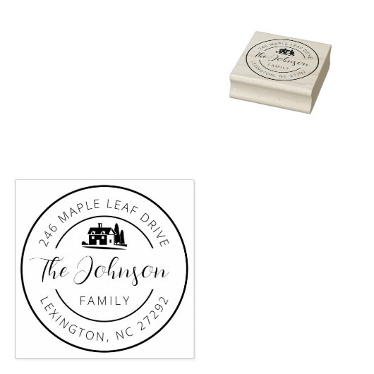 Die Ankündigung der neuen Hausantrittsrede Gummistempel (Stempel)