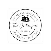 Die Ankündigung der neuen Hausantrittsrede Gummistempel (Prägung)