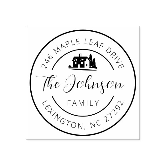 Die Ankündigung der neuen Hausantrittsrede Gummistempel (Prägung)