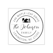 Die Ankündigung der neuen Hausantrittsrede Gummistempel (Prägung)