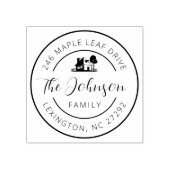 Die Ankündigung der neuen Hausantrittsrede Gummistempel (Prägung)