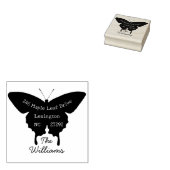 Die Ankündigung der Niedlichen Rücksendeadresse im Gummistempel (Stempel)