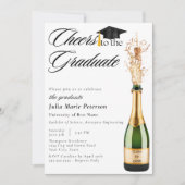 Die Ankündigung des Graduate Abschluss (Vorderseite)