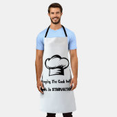 Die Ankündigung des Kochs wird zu STARVATION führe Schürze (Getragen)