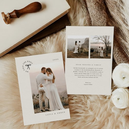 Die Ankündigung des minimalen Fotos der KNOT-Entfa