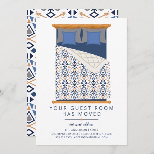 Die Ankündigung des Umzugszimmers (Vorne/Hinten)