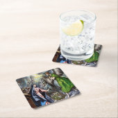 Die Ankündigung El Greco Rechteckiger Pappuntersetzer (Vor Ort)