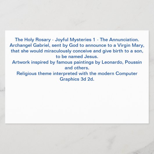 Die Ankündigung Flyer (Hinten)