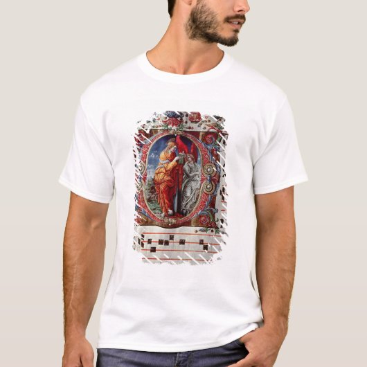 Die Ankündigung, historiated Anfangs'O T-Shirt (Vorderseite)