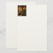Die Ankündigung in mehrfarbigen Farben Briefpapier (Vorne/Hinten)