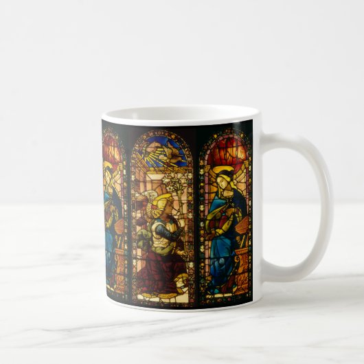 Die Ankündigung in mehrfarbigen Farben Kaffeetasse (Rechts)