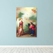 Die Ankündigung Leinwanddruck (Insitu (Holzboden))