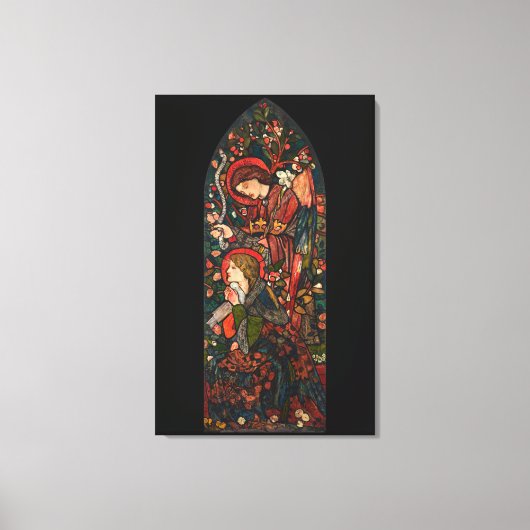 Die Ankündigung Leinwanddruck (Vorderseite)