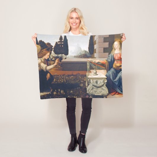 Die Ankündigung Leonardo da Vinci, 1472-1473 Fleecedecke (Beispiel)