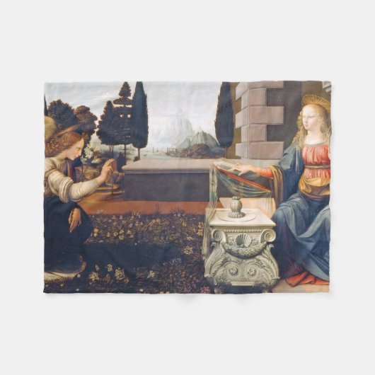Die Ankündigung Leonardo da Vinci, 1472-1473 Fleecedecke (Vorderseite (Horizontal))