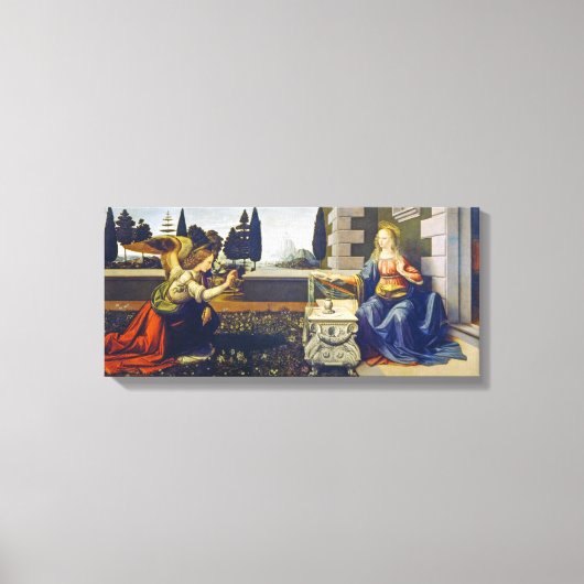 Die Ankündigung | Leonardo da Vinci | Leinwanddruck (Vorderseite)