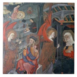 Die Ankündigung mit den Schäfern, die Käse in t Fliese