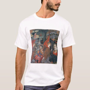Die Ankündigung mit den Schäfern, die Käse in t T-Shirt