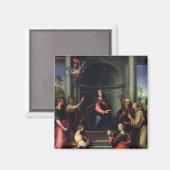 Die Ankündigung mit Heiligen, 1515 Magnet (Vorderseite/Rückseite)