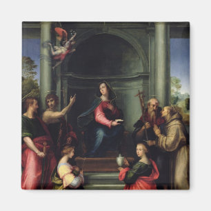 Die Ankündigung mit Heiligen, 1515 Magnet