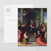 Die Ankündigung mit Heiligen, 1515 Postkarte (Vorne/Hinten)