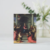 Die Ankündigung mit Heiligen, 1515 Postkarte (Stehend Vorderseite)