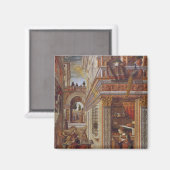 Die Ankündigung mit St. Emidius, 1486 Magnet (Vorderseite/Rückseite)