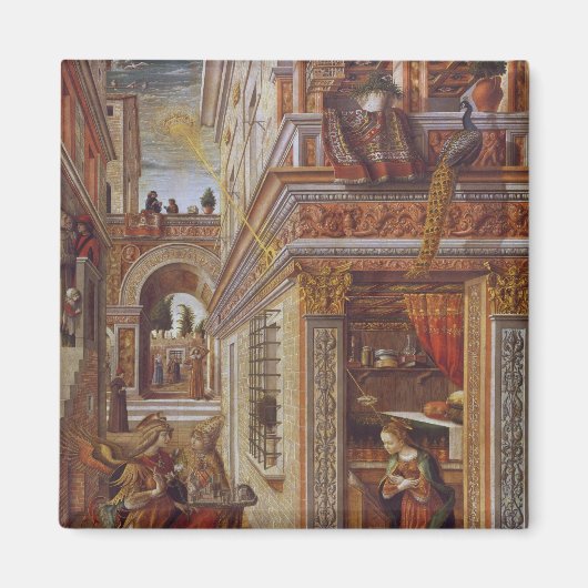 Die Ankündigung mit St. Emidius, 1486 Magnet (Vorne)