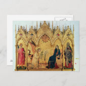 Die Ankündigung mit St. Margaret und St. Postkarte (Vorne/Hinten)