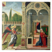 Die Ankündigung (Öl auf Platte) 2 Fliese (Vorderseite)