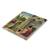 Die Ankündigung (Öl auf Platte) 2 Fliese (Seite)