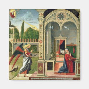 Die Ankündigung (Öl auf Platte) 2 Magnet