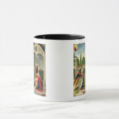 Die Ankündigung (Öl auf Platte) 2 Tasse (Zentrum)